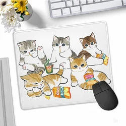 Cute Cat tappetino in gomma Gaming Mousepad Gamer Cute Mouse Pad Cartoon accessori per Pc desktop Desk Protector Anime Mause Pads