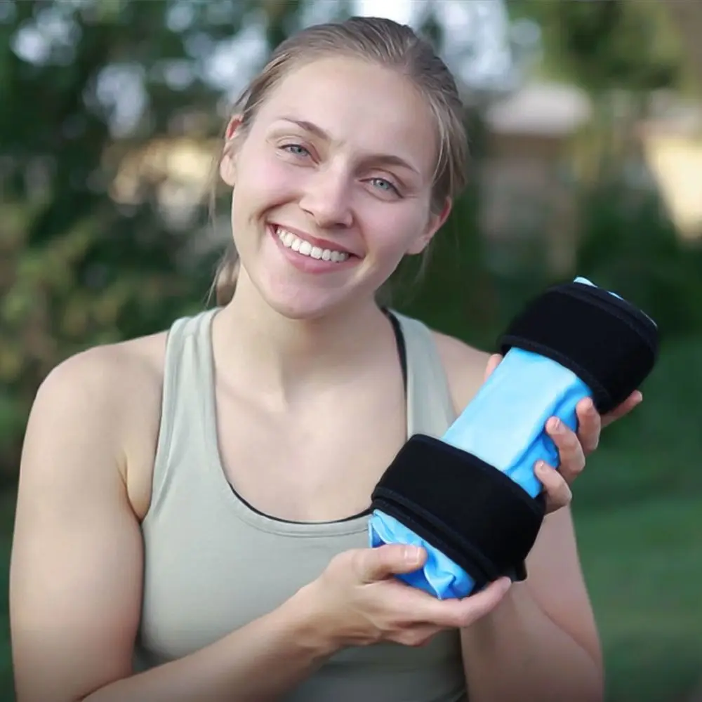 무릎 통증 완화 아이스팩 다리 부상 재사용 가능 젤 아이스 랩 붓기 무릎 교체 수술 냉찜질 치료