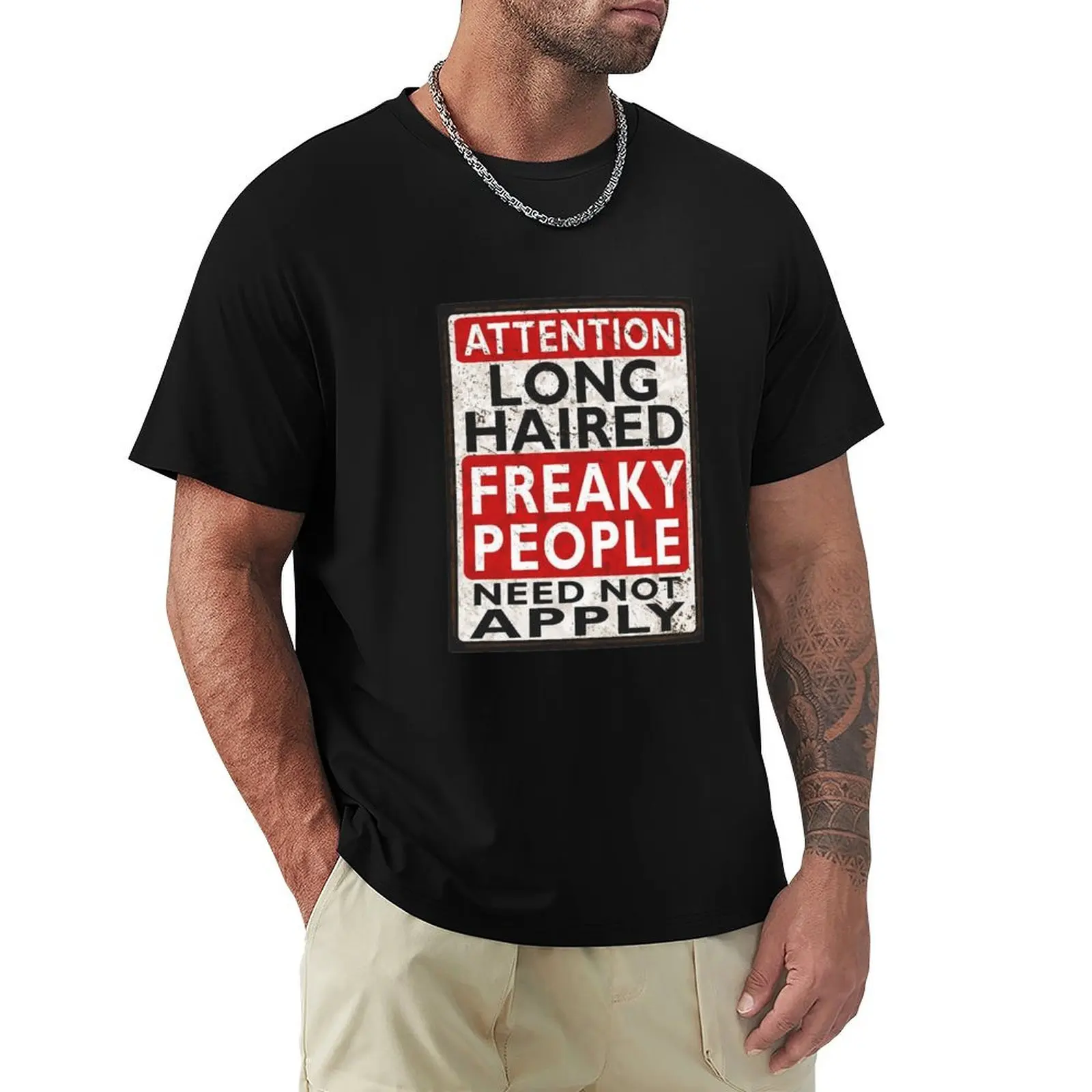 Long haired freaky people T-Shirt Plus Size Outdoor Casual Top