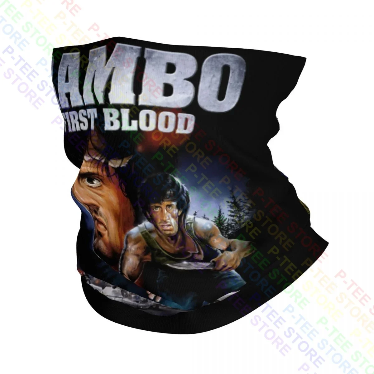 Rambo First Blood Neck Gaiter Bandana Scarf Face Mask Unisex Quick Dry Sun Protection