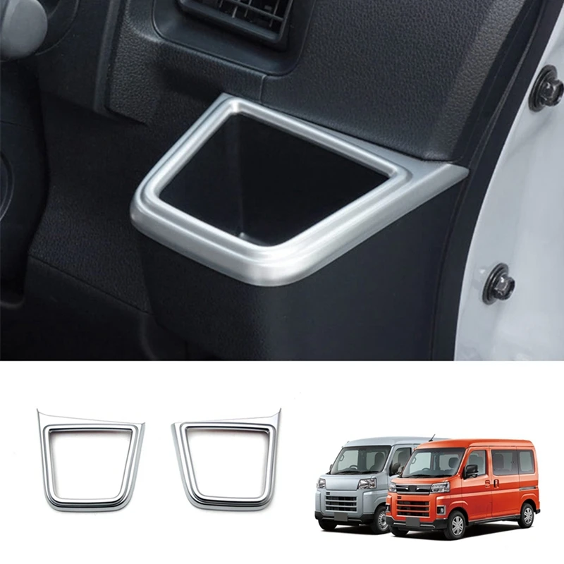 Car Dashboard Side Water Cup Holder Panel Cover Trim For Daihatsu ATRAI HIJET CARGO 2022+ RHD