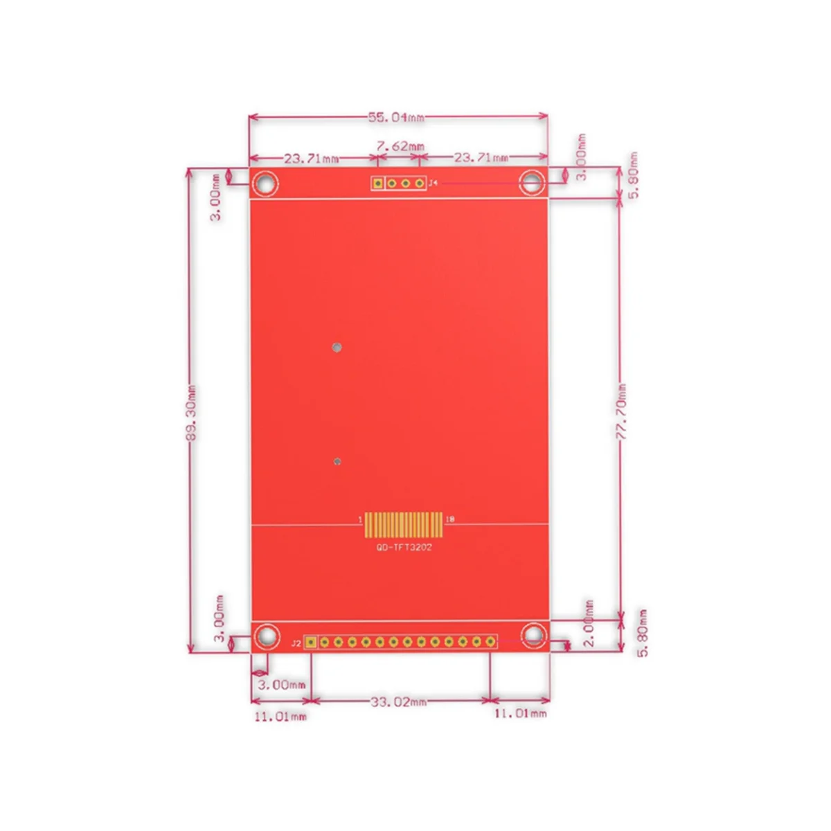 Envio Gratis SPI Module 14 Pin 3.2 Inch 18P ILI9341 TFT LCD Colorful Screen 4 Wire Serial Port 320X240 Adapter(B)