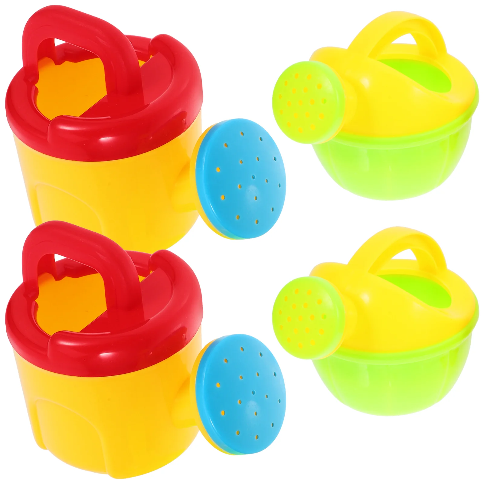 

6 Pcs Children's Beach Toy Watering Tools for Kids Bathing Shower Play Small Plastic Watering Cans Toys Bright Color Adorable