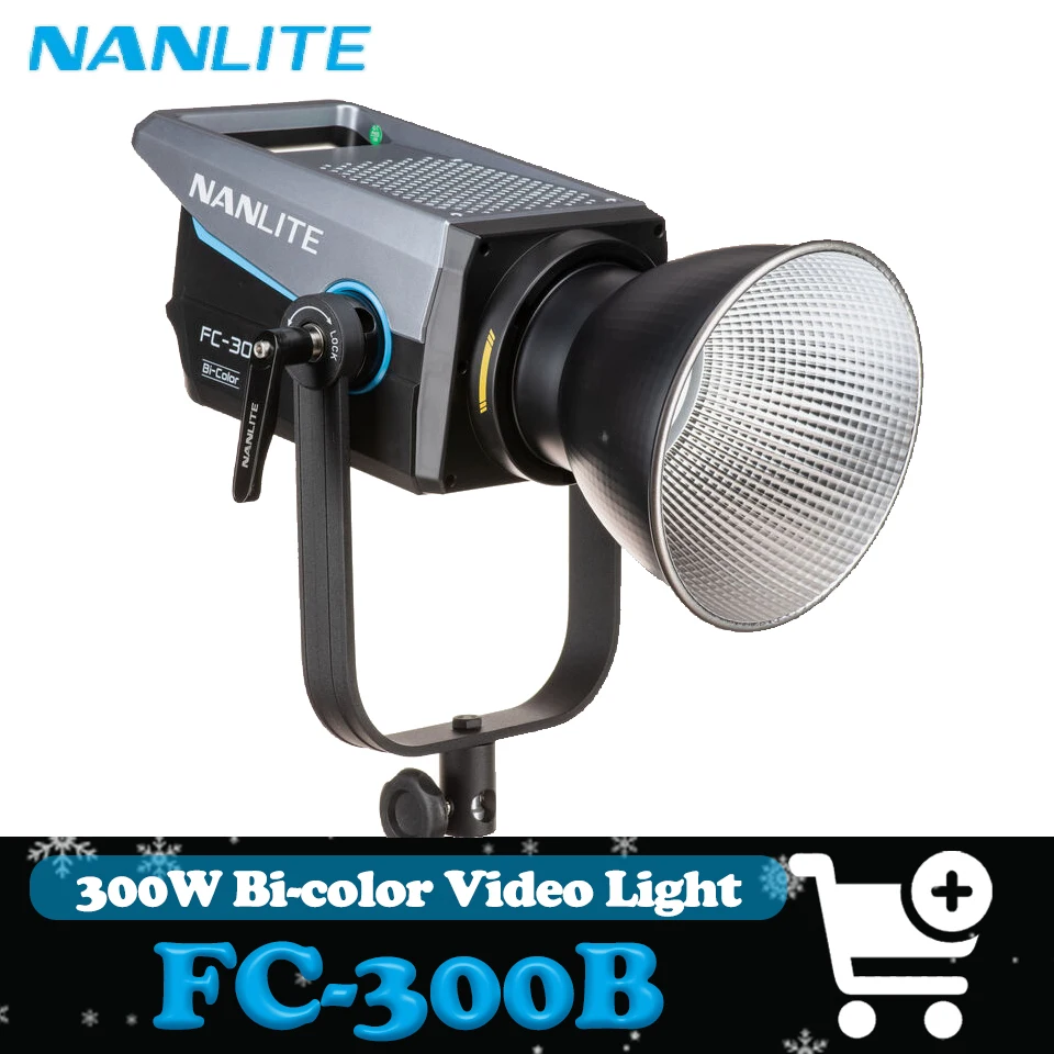 Nanlite FC-300B Bi-color Photography Fill Light 350w Professional Brightness Video Light for Film Recording Portrait Photography