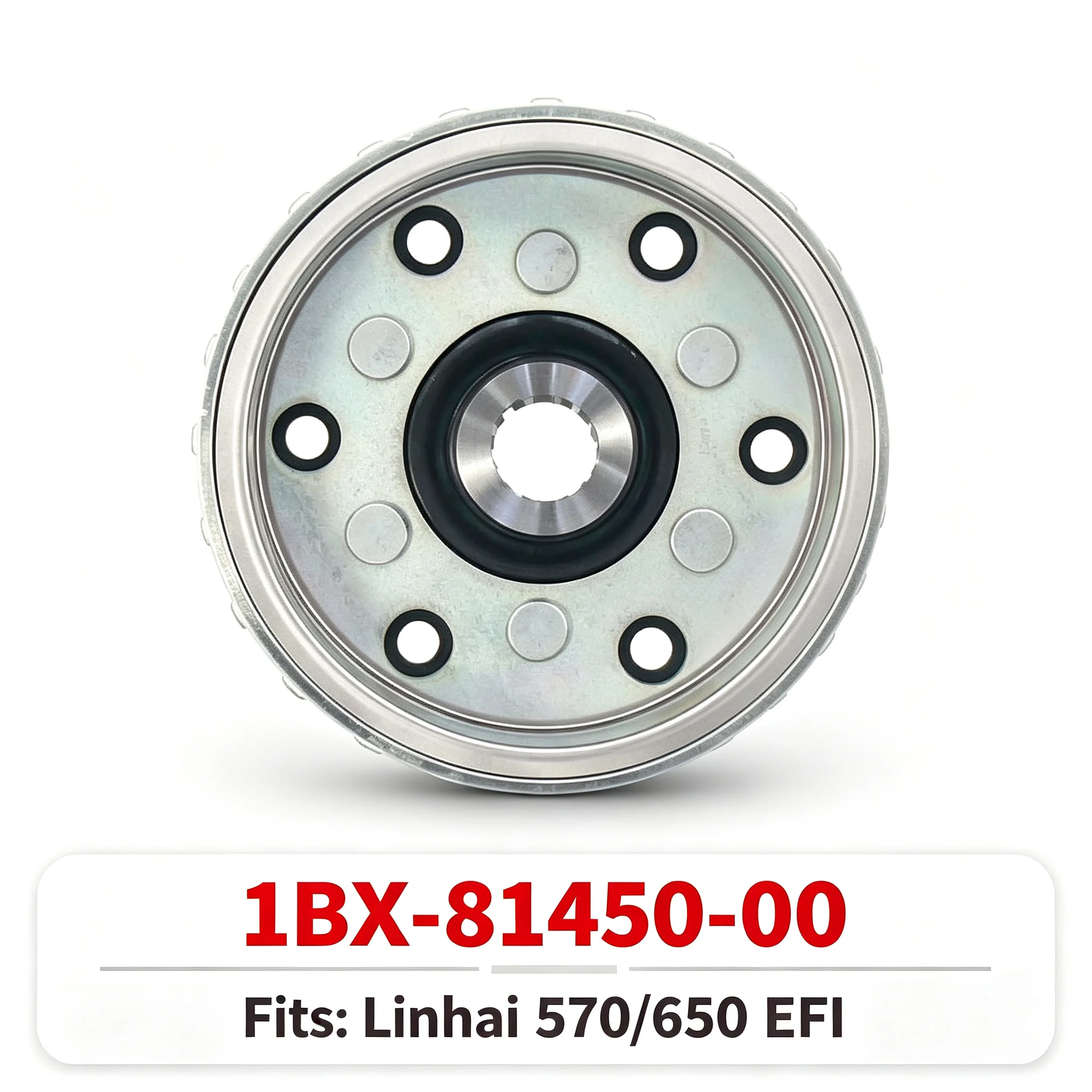 For Linhai 18 Pole Magneto Rotor Flywheel Assembly EFI 570 650 PROMAX T-BOSS 1BX-81450-00