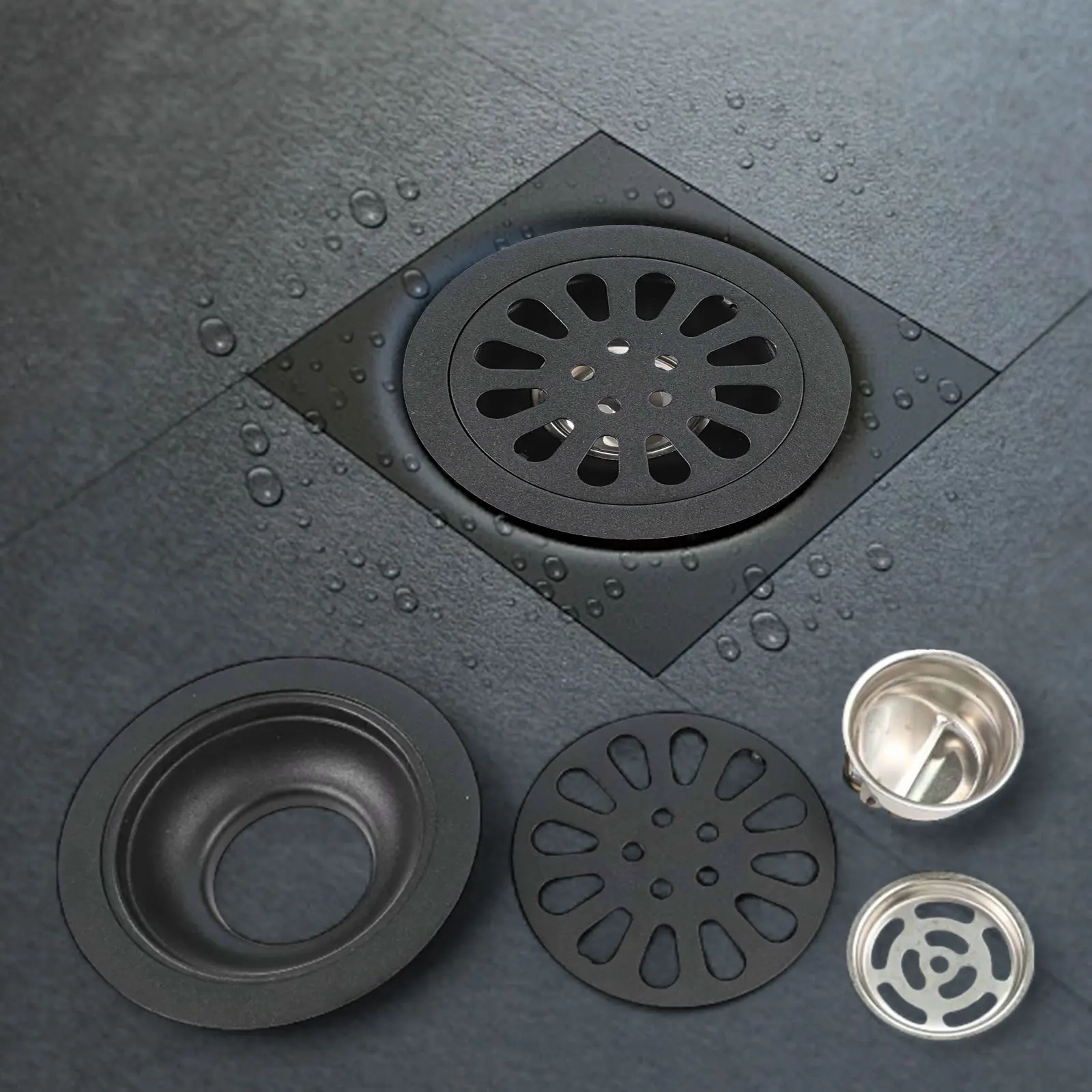 

Bathroom Floor Drain Backflow Preventer Shower Room Easy Installation Effortless Maintenance Long-lasting Performance