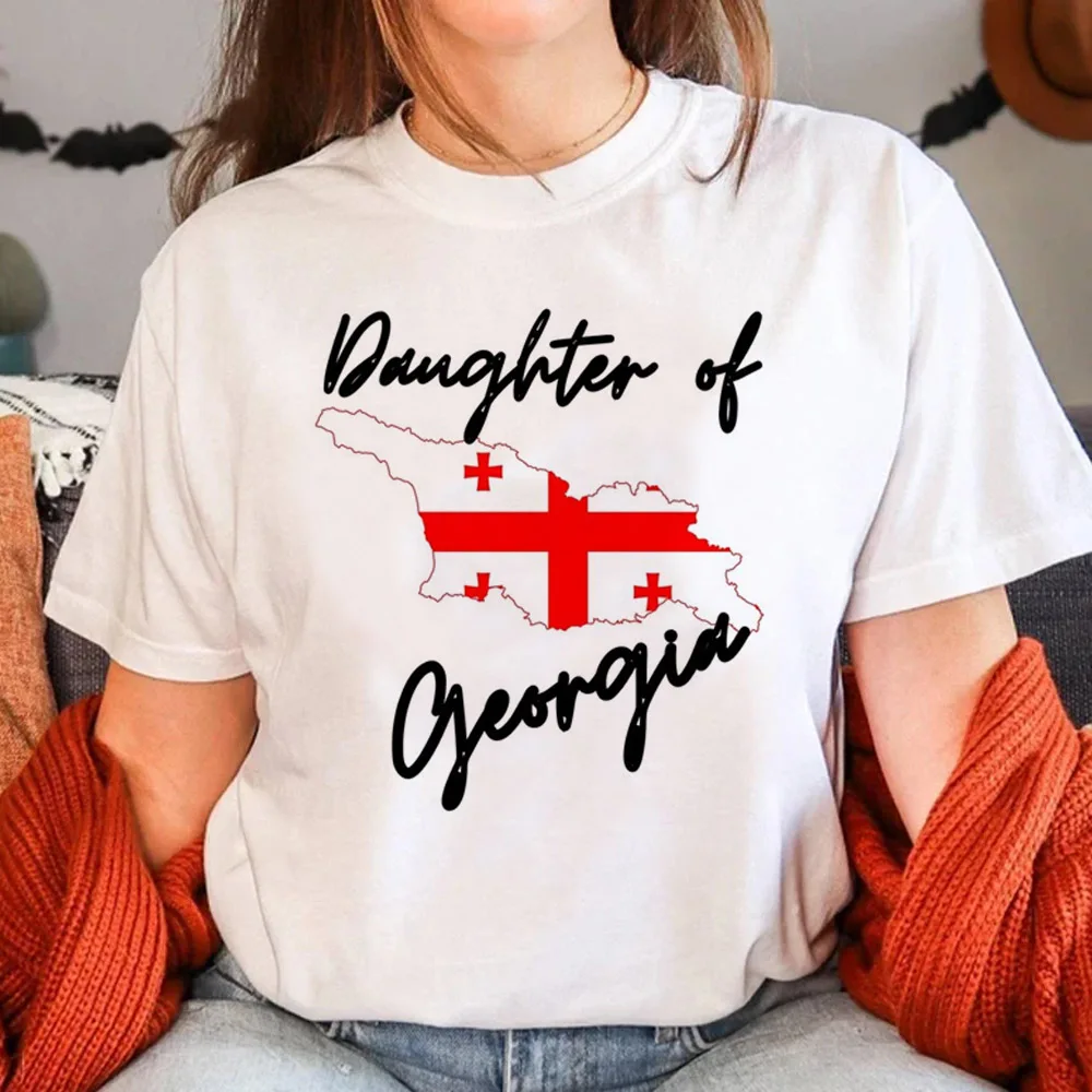 Georgia t shirt donna grafica giapponese streetwear Tee girl 2000s vestiti