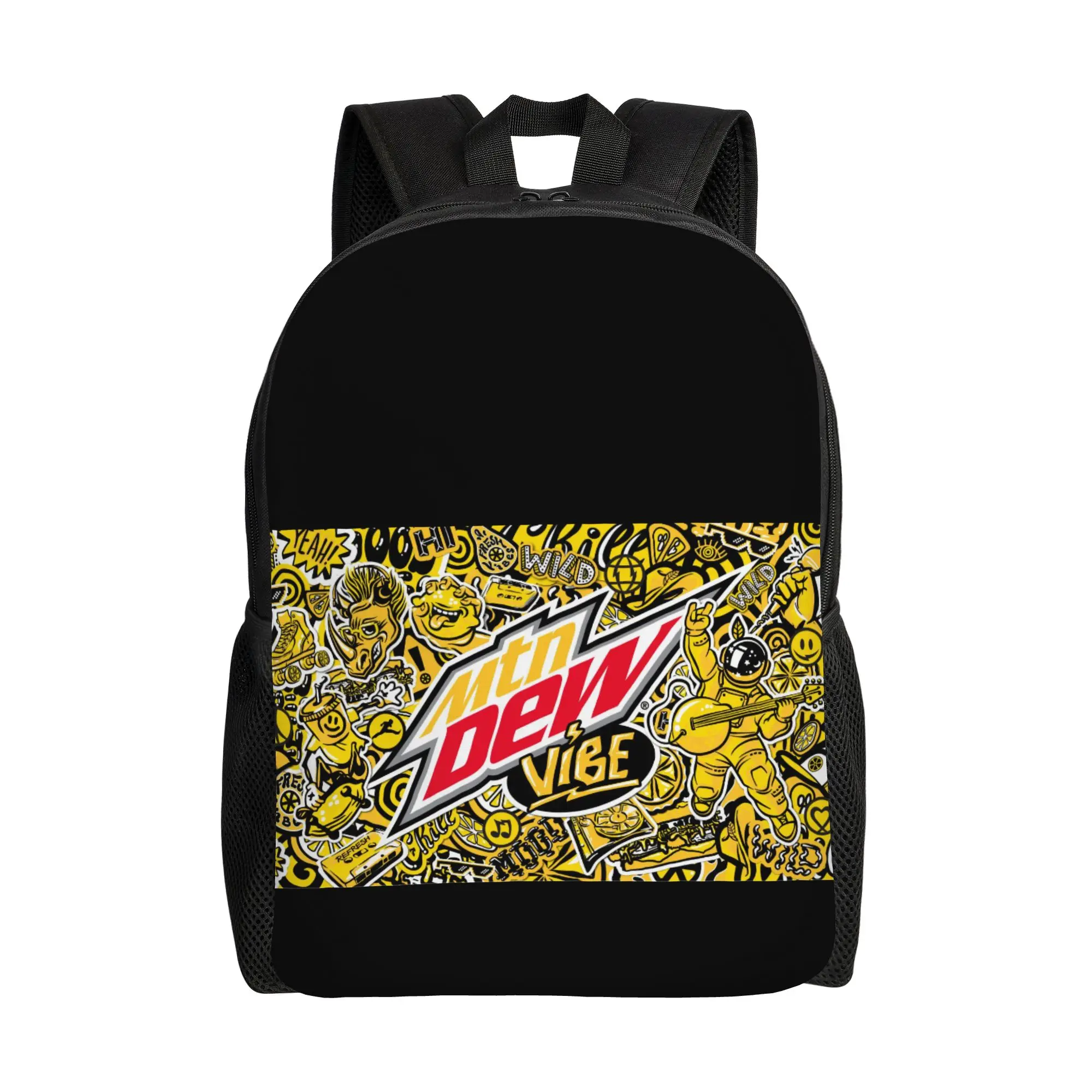 

mMountain Dew Vibe Sticker Collage mMountain Dew Backpack Men Fashionable Large Capacity Schoolbag Back To School Season