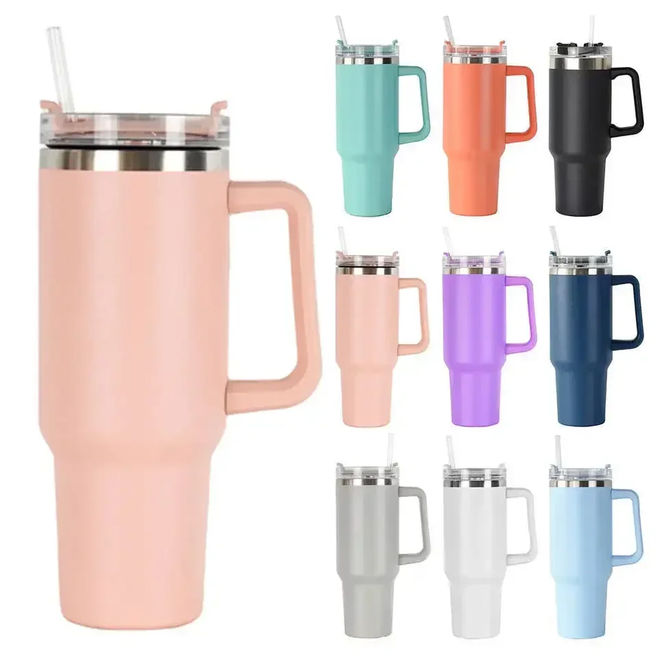 

Thermos Travel Mug Stainless Steel Coffee Thermos Bottle with Straw Cup Thermal Tumbler with Handle Vacuum Mug Thermos Bottle