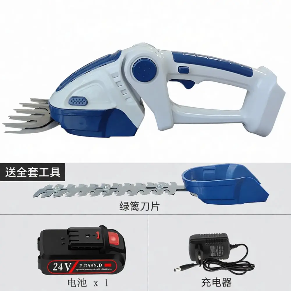 Powerful Cordless Electric Hedge Trimmer Handheld Shrub Grass Shear Garden Pruning Tool For Plant Branch Trimming And Cutting