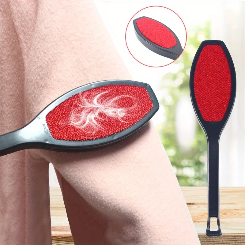 Electrostatic Hair Removal Brush - Double-Sided and Fleece Coat Brush - Sticky Hair Device for Easy and Effective Hair Removal