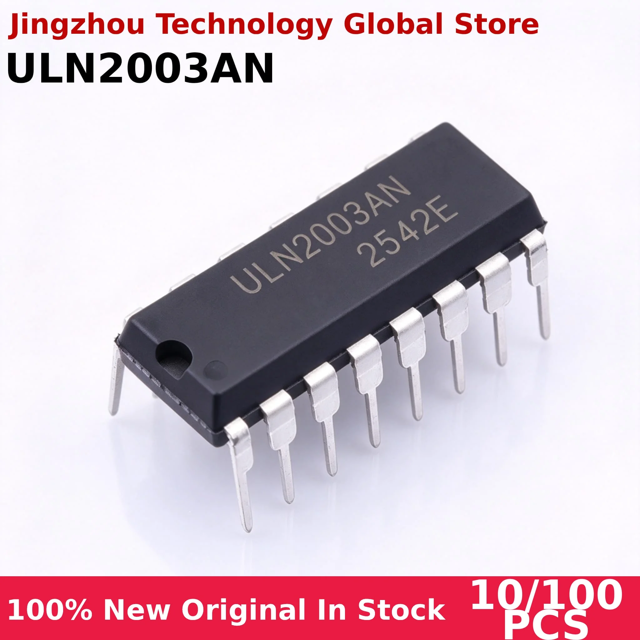 10/100PCS ULN2003 ULN2003AN DIP16 IC Chip DIP-16 High Current Drive 100% New Wholesale