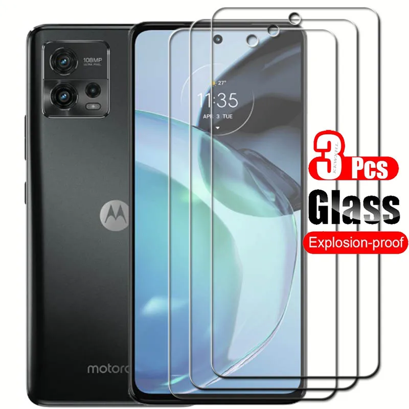 1-3PCS Tempered Glass For Motorola Moto G72 Protective Film ON MotorolaMotoG72 MotoG72 XT2255-1 6.55