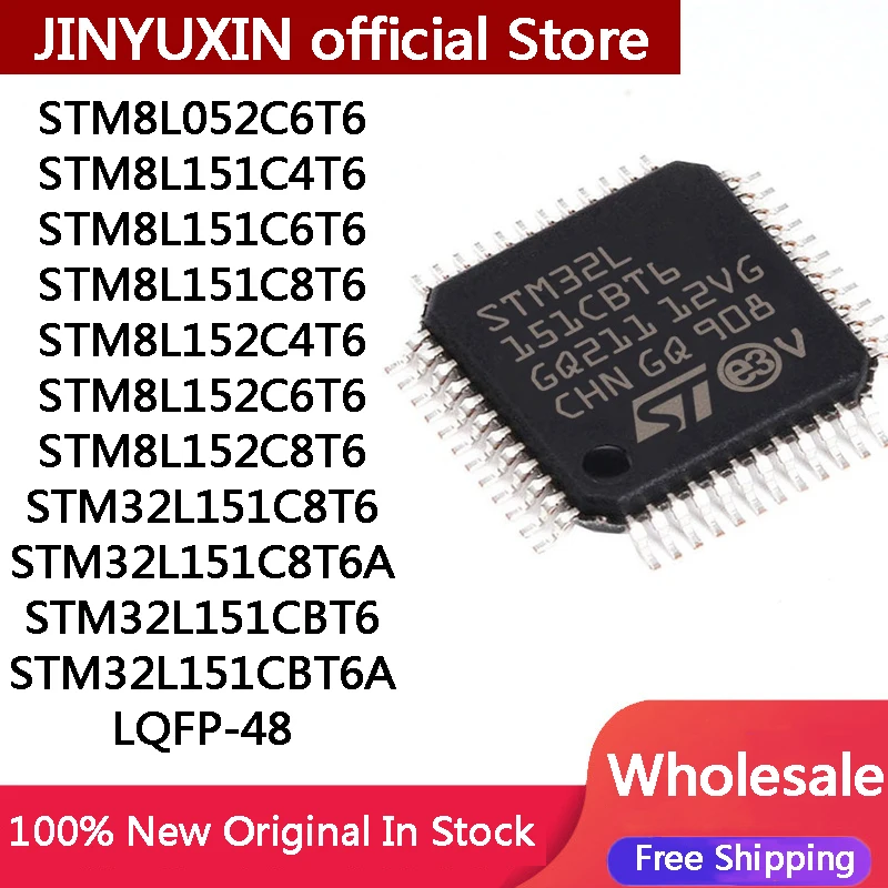 STM8L052C6T6 STM8L151C4T6 STM8L151C6T6 STM8L151C8T6 STM8L152C4T6 STM8L152C6T6 STM8L152C8T6 STM32L151C8T6 C8T6A CBT6 CBT6A LQFP48