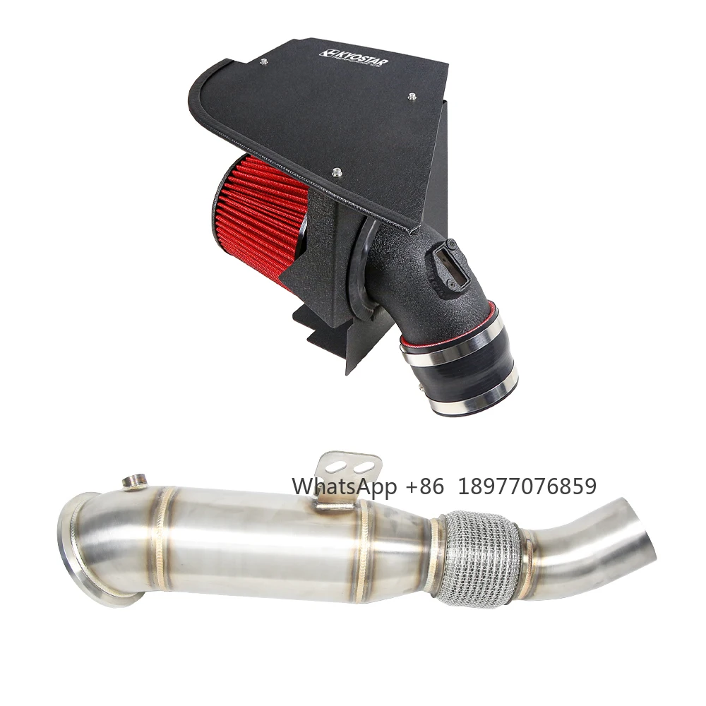 

For 2016+ BMW G30 G31 B58 540i Aluminum Cold Air Intake And Racing Downpipe System