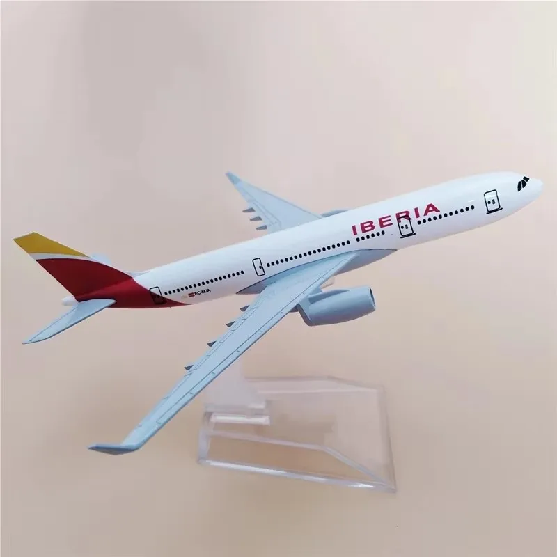 16 cm A330 Iberia Airways Airbus 1/400 Scale Die-Cast 330 Metal Airplane Model Children's Gift Home Decoration