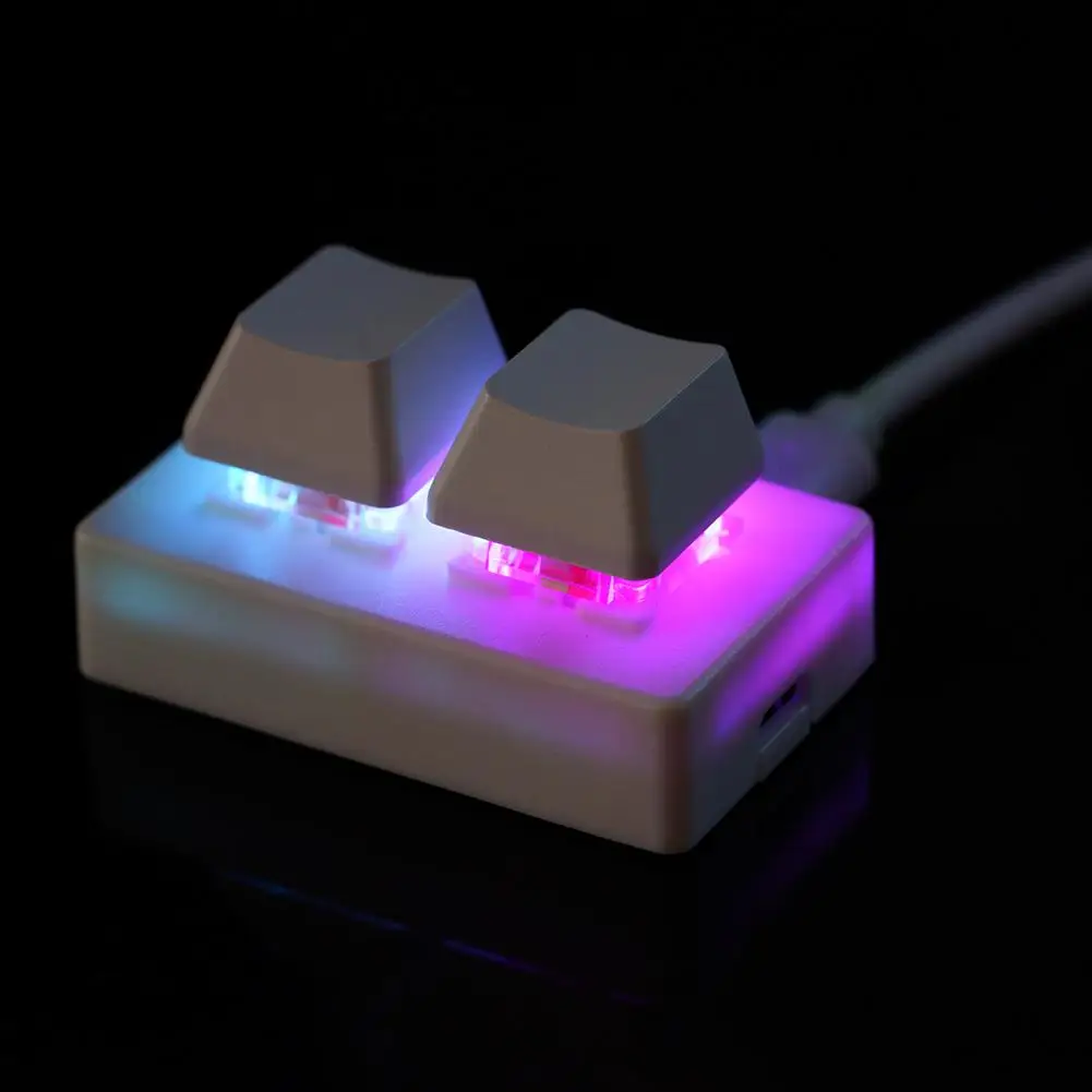 2 Keys USB Custom Programmable Macro Mini Keyboard Copy and Paste Keypad For Photoshop Gaming Keypad Red Switch