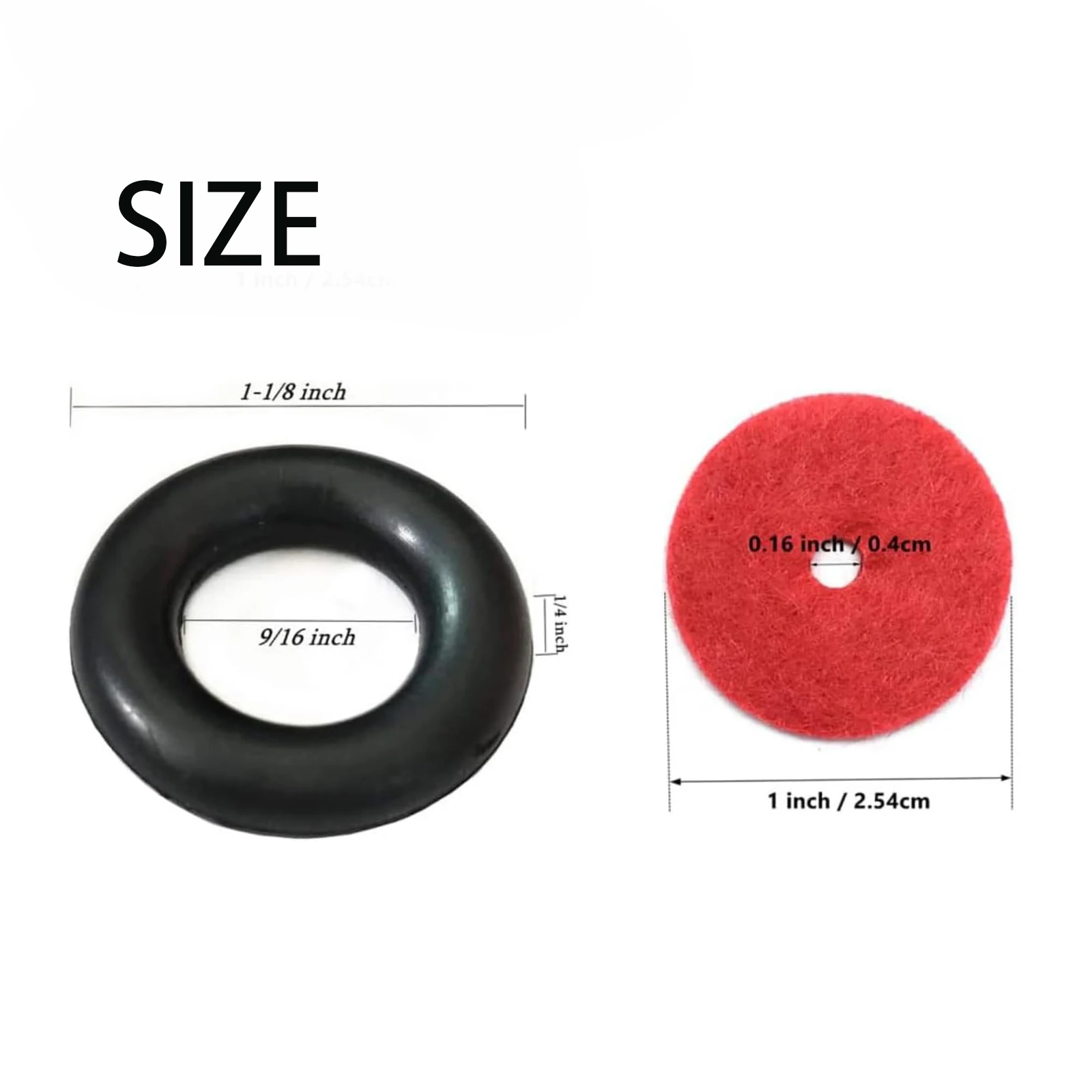 10 Universal Sewing Machine Spool Pin Thread Felt Pads + 2 Bobbin Winder Tire For Kenmore, Singer Treadle Models Accessories