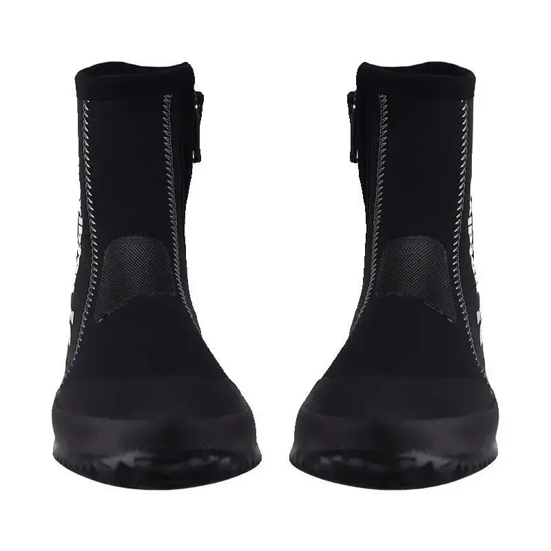 Diving boots 5mm snorkeling water shoes, non-slip and stab-proof warm soft-soled boots, flippers