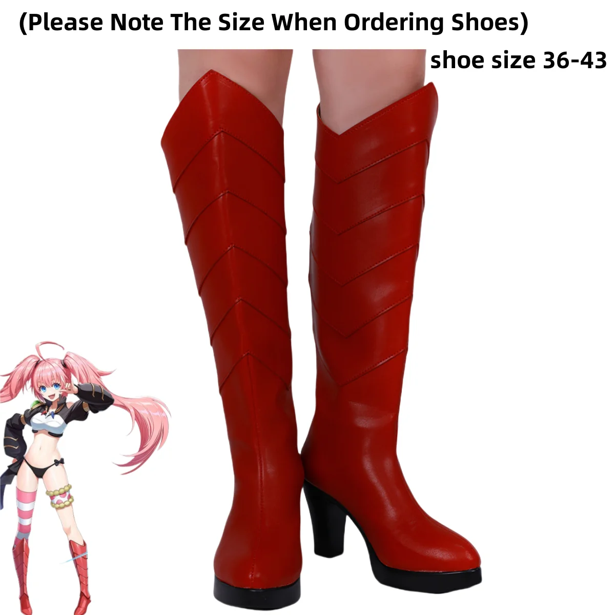 Anime That Time I Got Reincarnated As A Slime Milim Nava Cosplay Costume Short Black Coat Wig Shoes Woman Sexy Kawaii Party Suit - Image 6