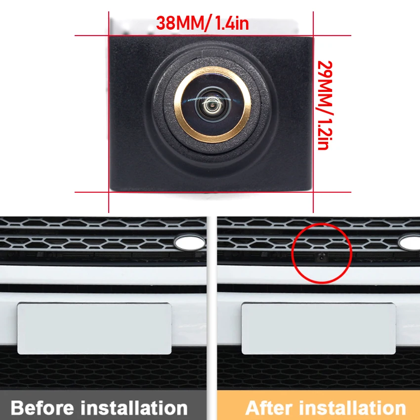 AHD 1080P Fisheye Car Front View Positive Logo Camera For Land Rover Discovery Sport 4 LR4 L319 5 LR5 L462 Freelander 2 LR2 L359