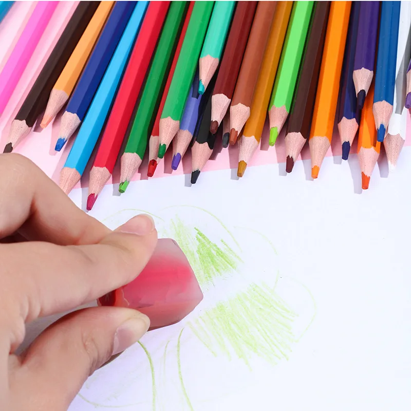 18/24/36/48 Colors Colored Pencils Set for Children Kawaii Stationery Paint Drawing Colored Pencils Kids Painting Art Supplies