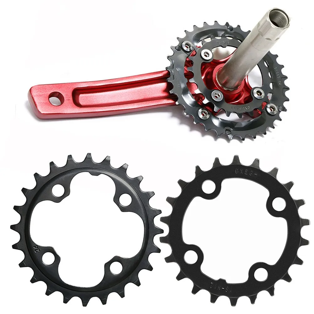 

Chainring Single Tooth Chain Ring Lightweight Carbon Steel Chainring for MTB with 104BCD Bolt Pattern 22T/24T Options