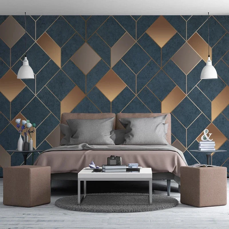 Custom 3D Wall Murals Wallpaper Creative Geometric Pattern Modern Living Room Bedroom TV Background Decor Papier Peint Backdrop