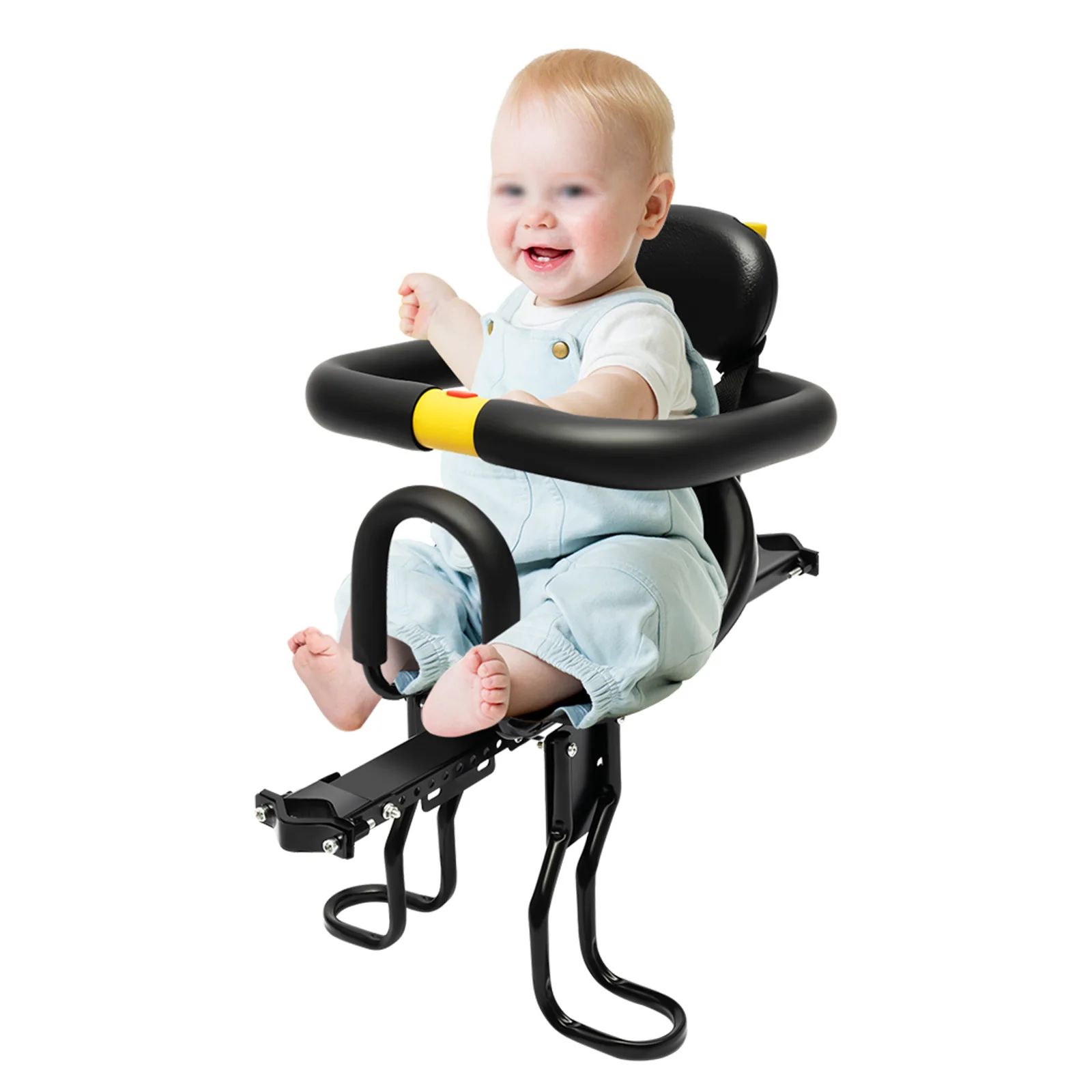 

Front-Mounted Kids Bike Seat for Active Riding, Safety Chair, Adjustable