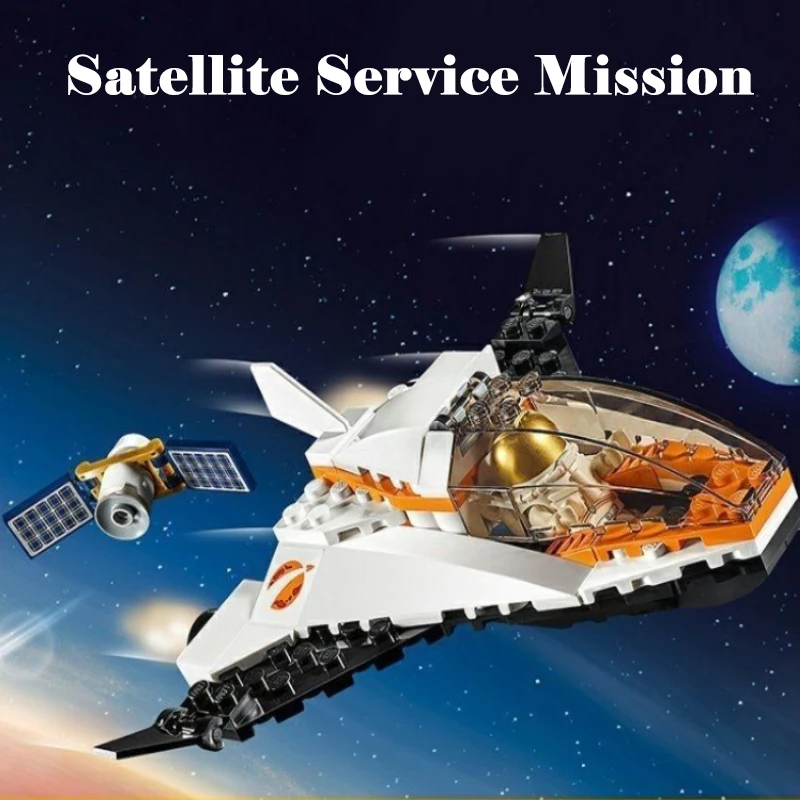

Ideas MOC Sets City Series Building Blocks Space Satellite Mission Lunar Spacecraft Children's Toys Assembling Gift 60224