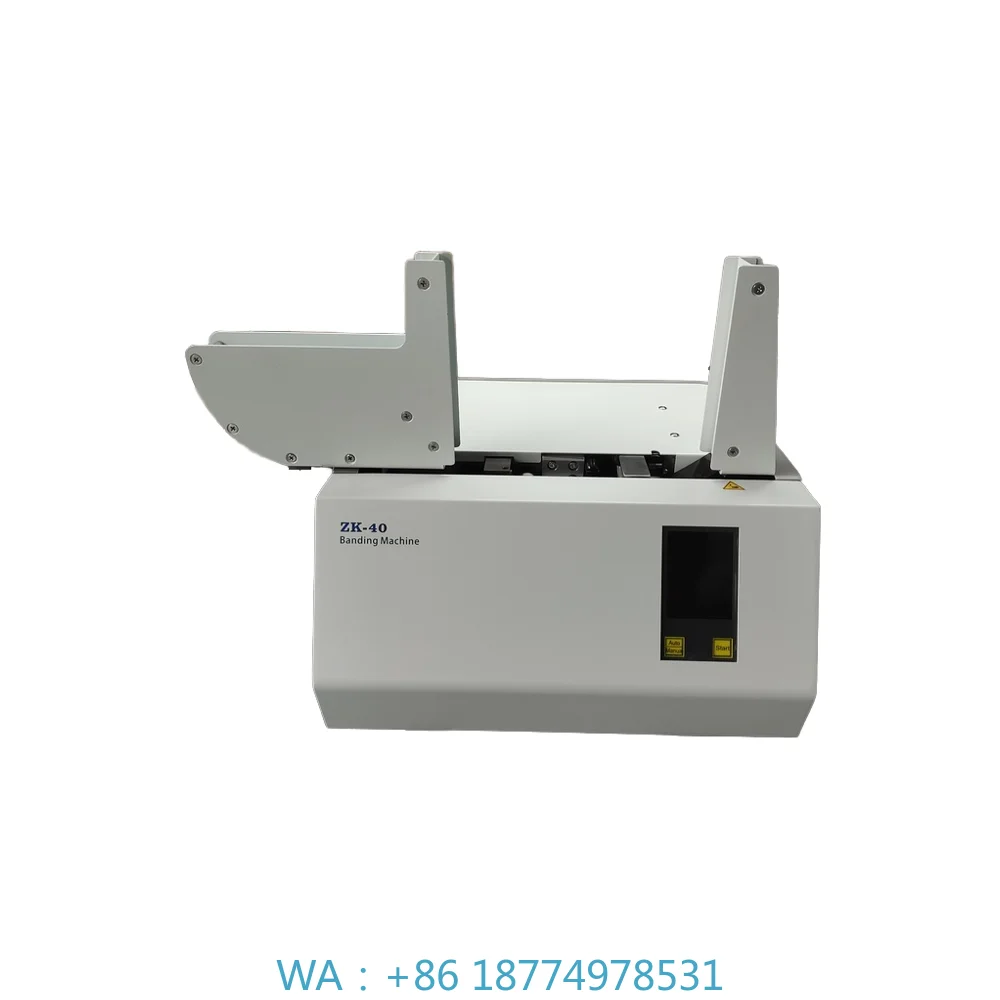 

for Paper and PP Rolls ZK40 Currency Binder for Bank Use Heavy-Duty Automatic Banding Machine