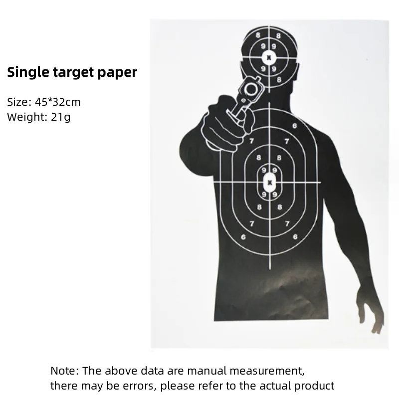 1pcs Archery Target Paper 45 * 32cm Fun Shooting Function Picture Training Accessories Splash Activity Paper Target