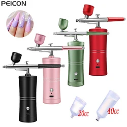 Airbrush Nail With Compressor Portable Air brush Nails Compressor For Nail Art Paint Painting Crafts Airbrush Compressor Kit