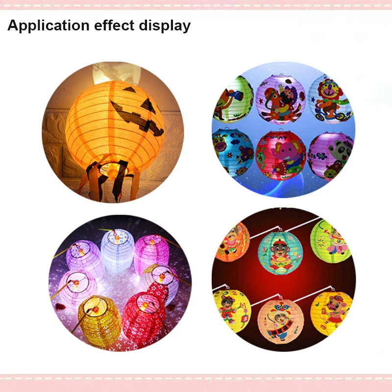 Colorful Astigmatism Lamp Birthday Party Decorationshtt Lantern LED Light Battery Operated Paper Lantern Little Candle Flat Head