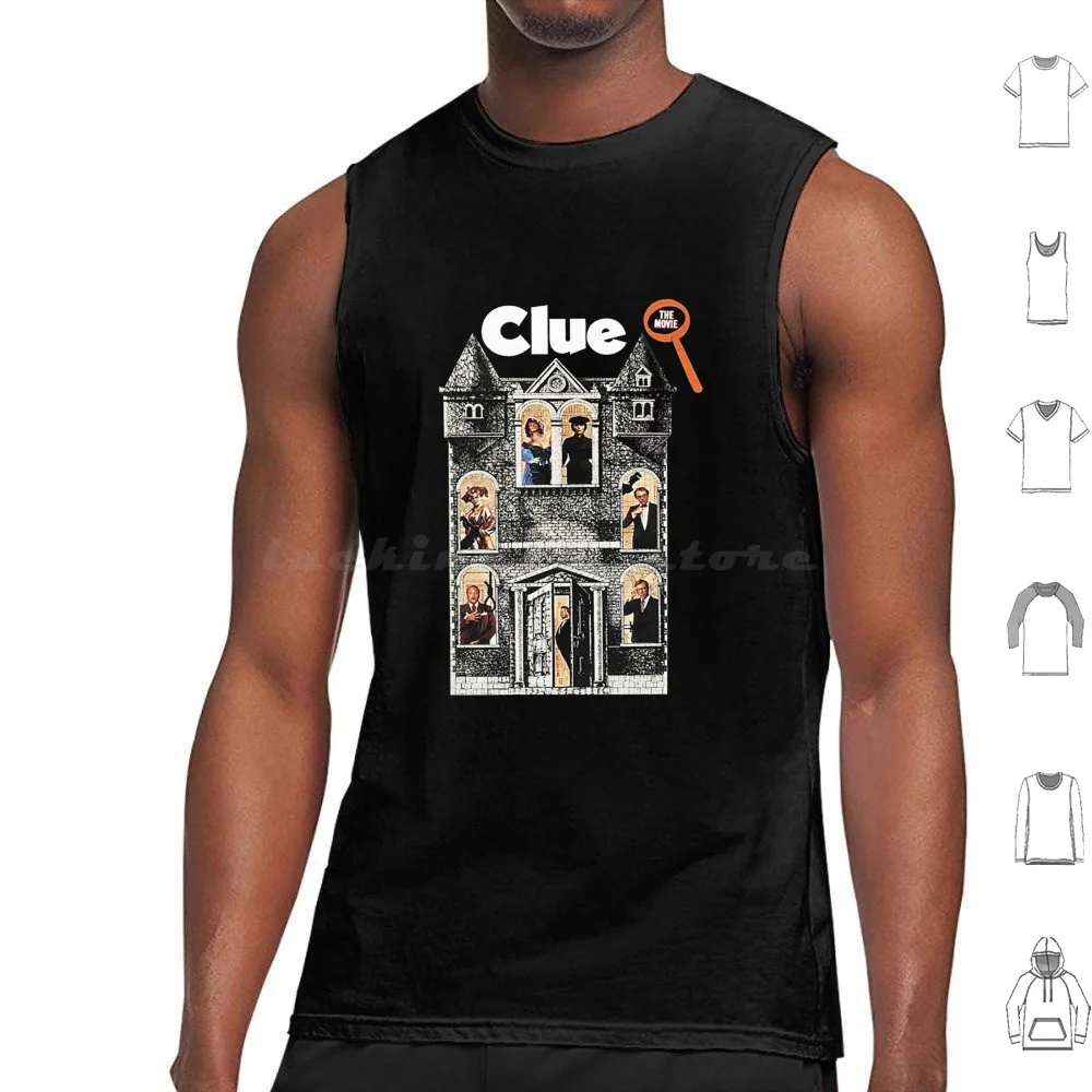 Clue Movie T-Shirt Tank Tops Print Cotton Clue Board Game Christopher Lloyd Clue Movie Madeline Kahn Tim Curry