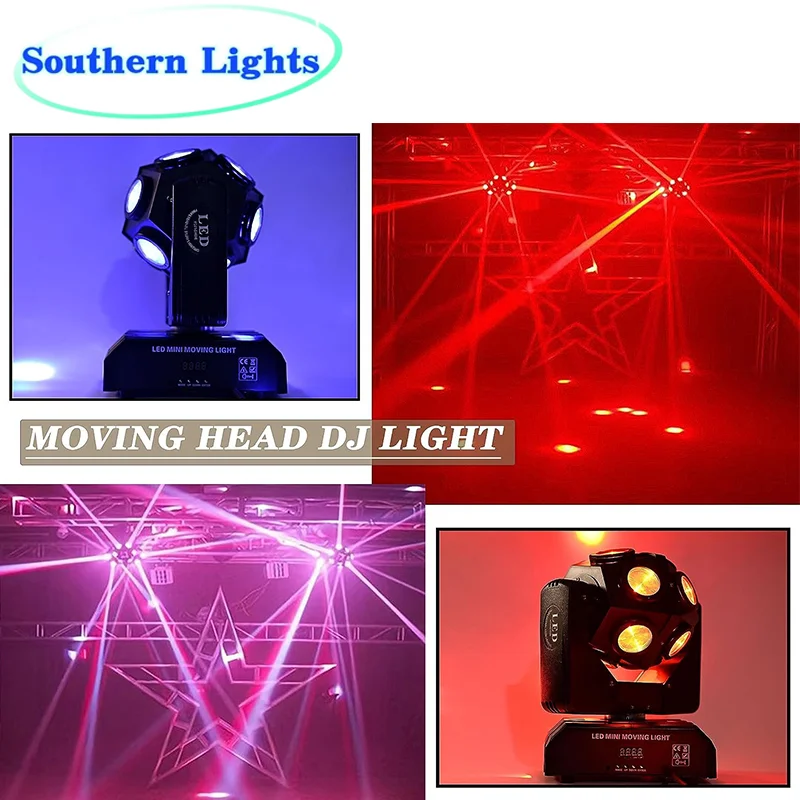 

Powerful 120W beam strobe light, shaking head lamp DMX512 DJ family party, Disco Bar Christmas Halloween stage lights