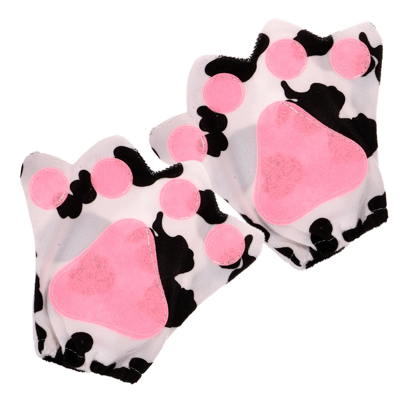 

Cow Gloves Cosplay Supple Paws Cloth Animal Claw Child Festival Supply Adorable Realistic Comfort Versatile Performance Fun