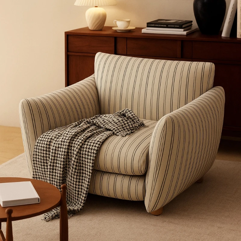 

French antique Armchair single home living room bedroom Relaxing chair study recliner chaise coiffeuse maquillage home furniture