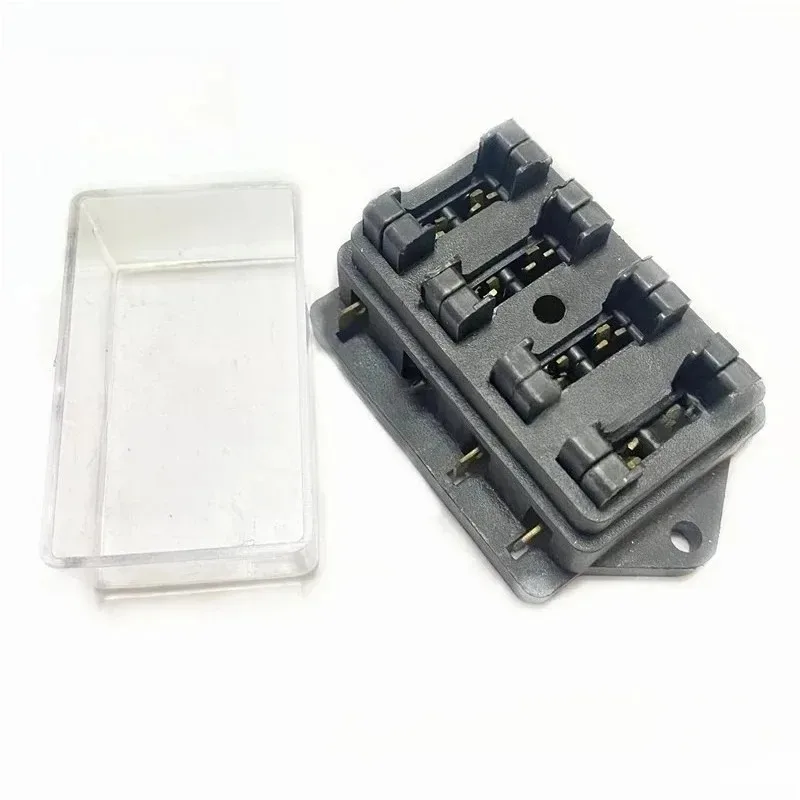For 12V/24V Motorcycles E-Bikes with 5A 10A 15A 20A 25A 30A Fuse 6 Way Car Circuit Standard Blade Fuse Box Block Holder Fuse