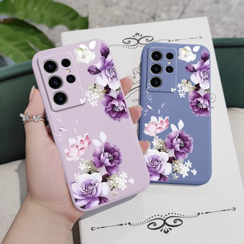 Beautiful Peony Phone Case For Samsung Galaxy S25FE S24 S23 S22 S21 S20 S10 S10E Ultra Plus FE Note 20 Ultra 10 Plus Cover