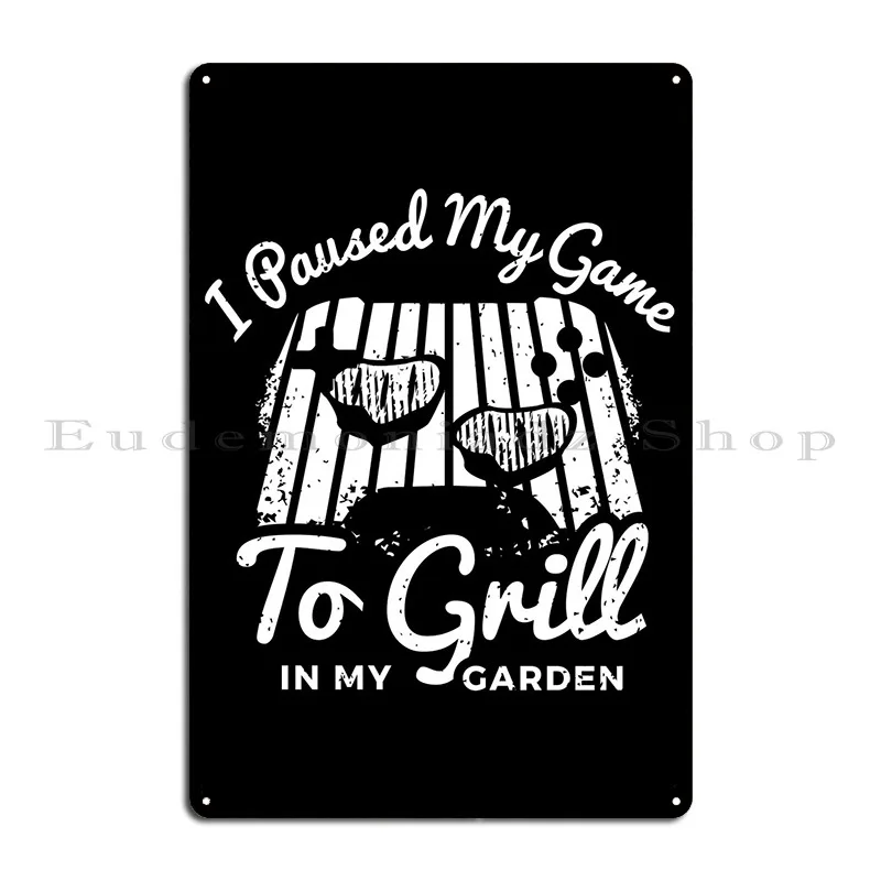 Grilling Smoker Bbq Gift Metal Plaque Poster Cinema Party Kitchen Designer Club Tin Sign Poster