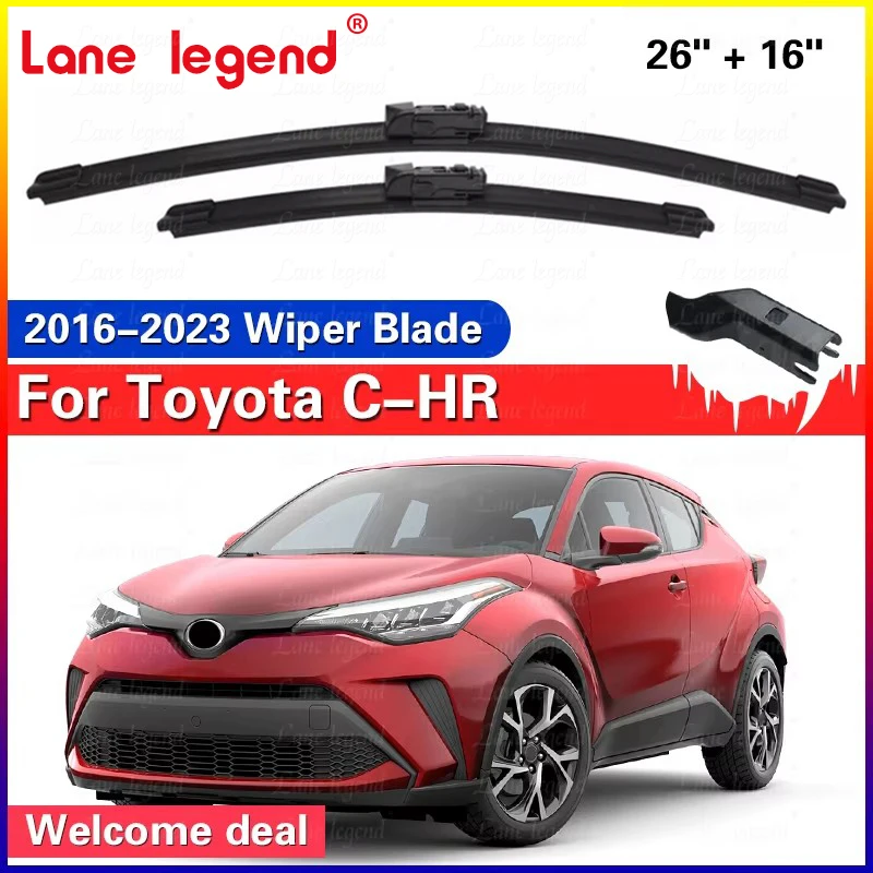 For Toyota C-HR CHR Front Wiper Blades 2016-2023 2017 2018 2019 2020 2021 2022 Windscreen Windshield Window Accessories 26