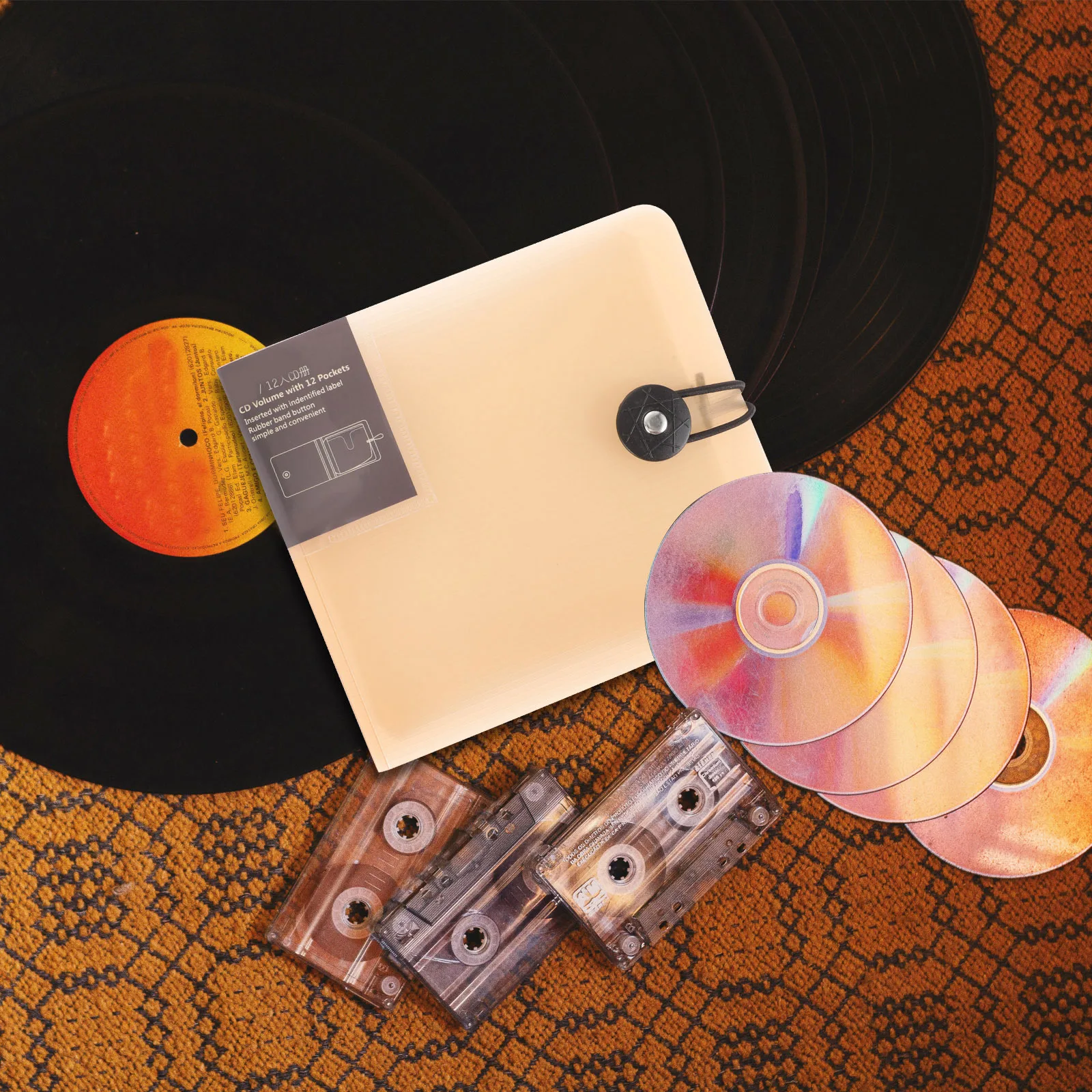 

Cd Case Binder Soft Interior Dvd Storage Book, Portable Travel Cd Organizer, Lightweight Disc Holder Pouch For Home Car