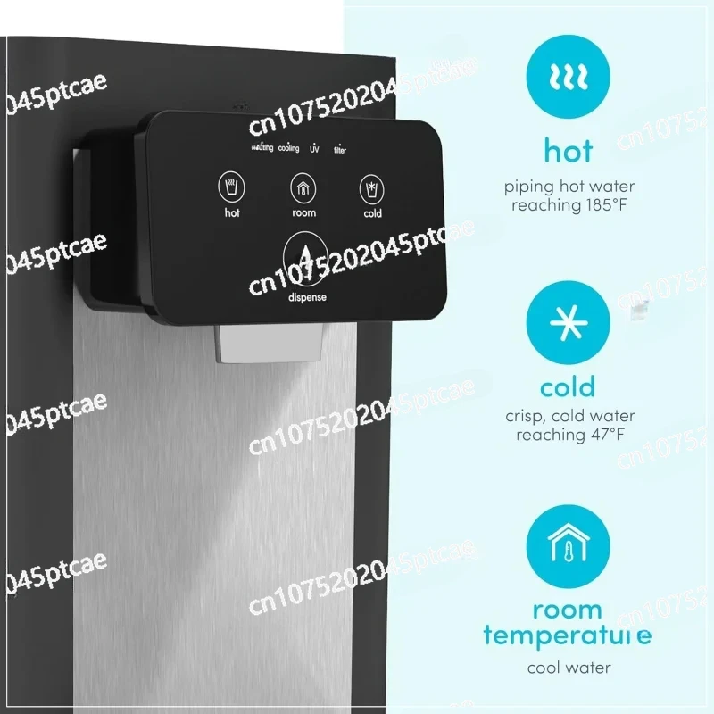 A9 Countertop Bottleless Cooler Water Dispenser-3 Temperatures (black), 21x11x16 Inches