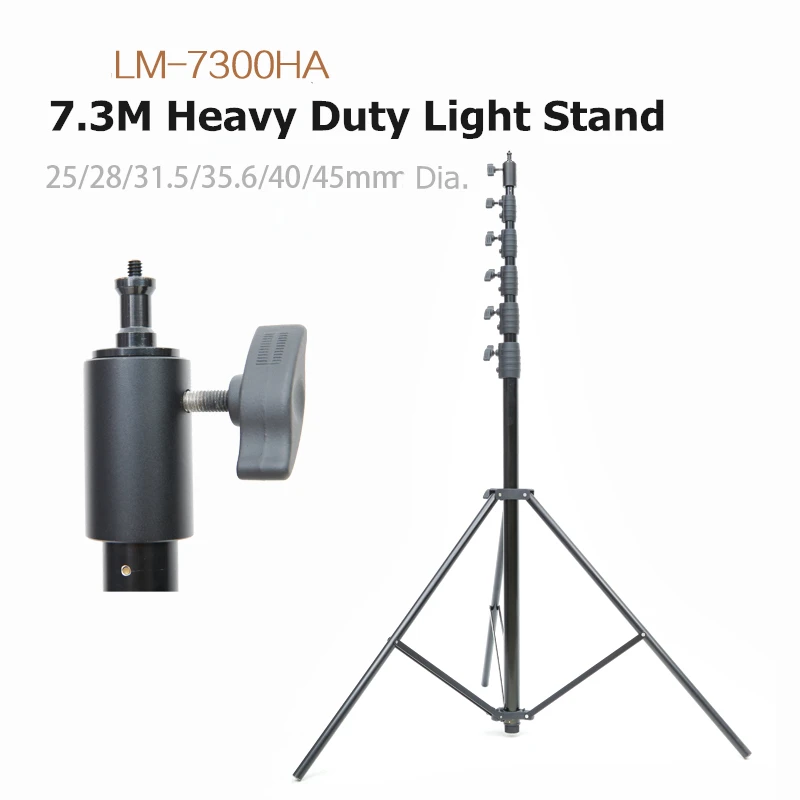 

2026 7.3M Heavy-dut Lamp Holder Aluminum Alloy Lighting Stand Tripod Lamp Holder Photographic Light Stand 730CM
