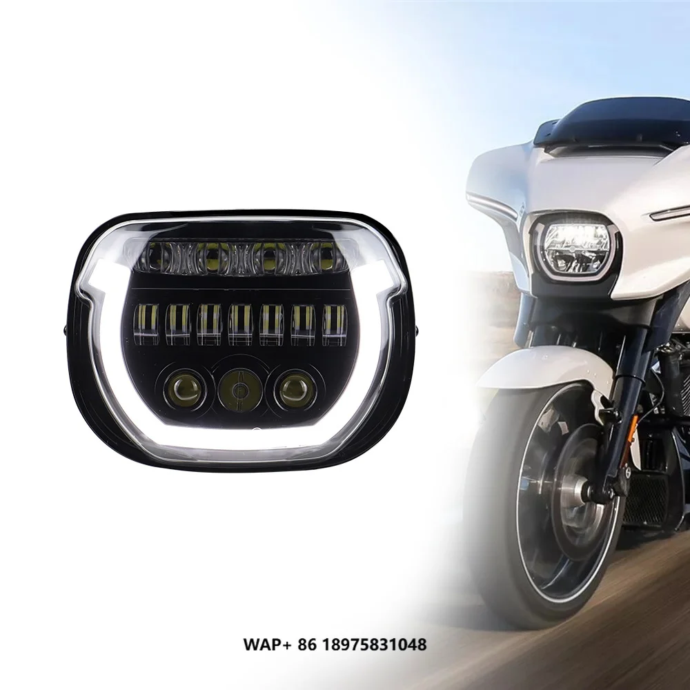 

LED Headlights High Beam Low Beam White DRL for Street Glide 2024 CVO Street Glide 2023-2024