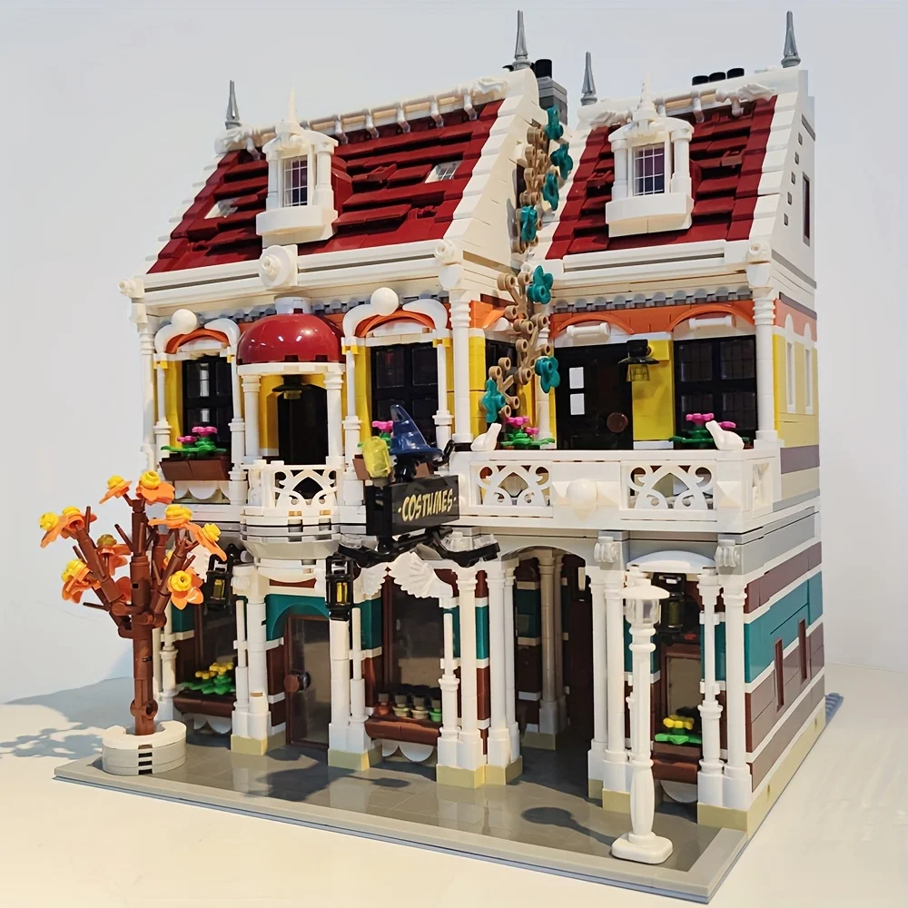 الإبداعية 3000 + قطعة MOC متجر الملابس اللبنات نموذج مثالي مدينة عرض الشارع الطوب مدينة للبخار للهدايا الكبار
