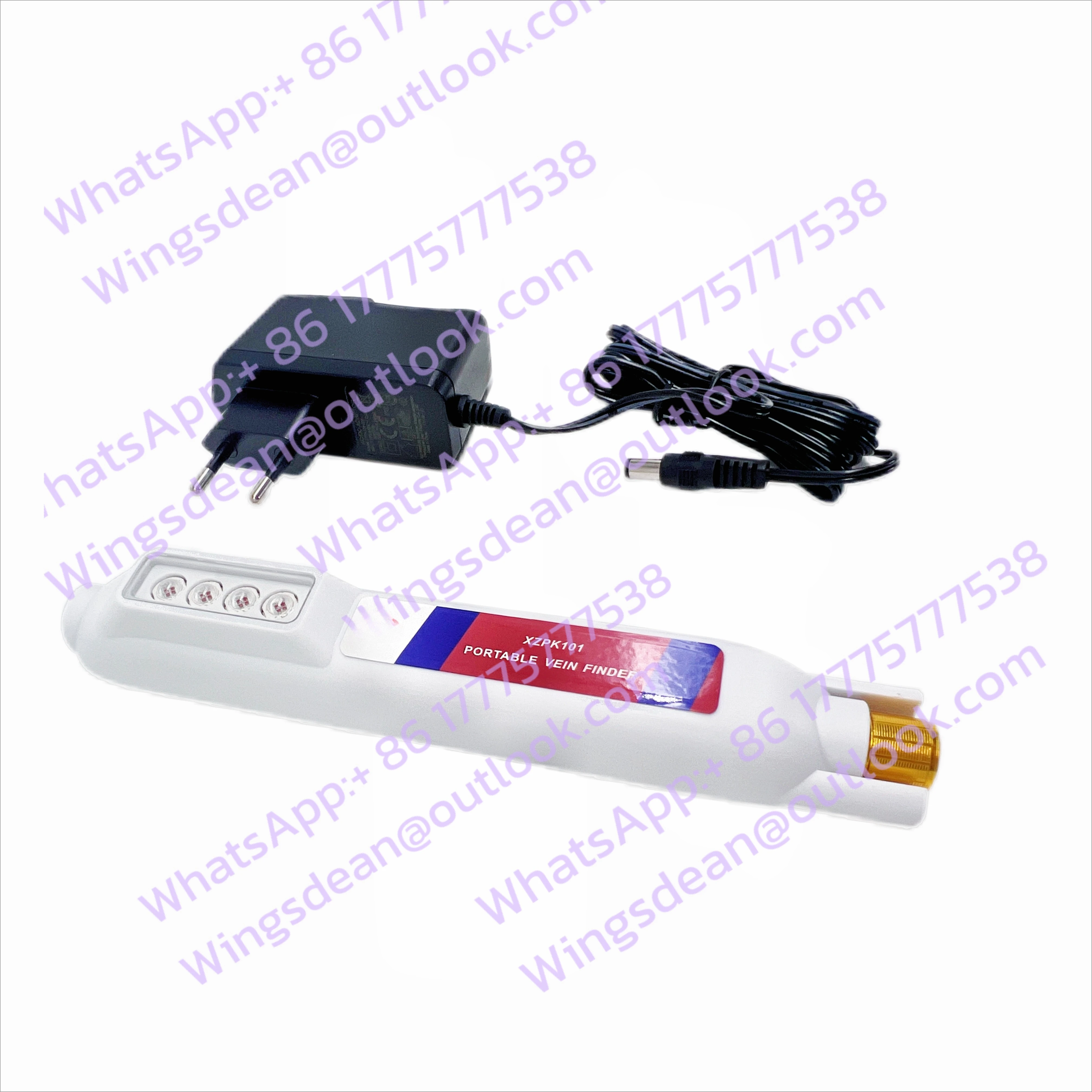 Handheld Infrared Vein Finder Detector Ultrasonic Electronic Vein Detection with 4 LED Lights Vein Viewer