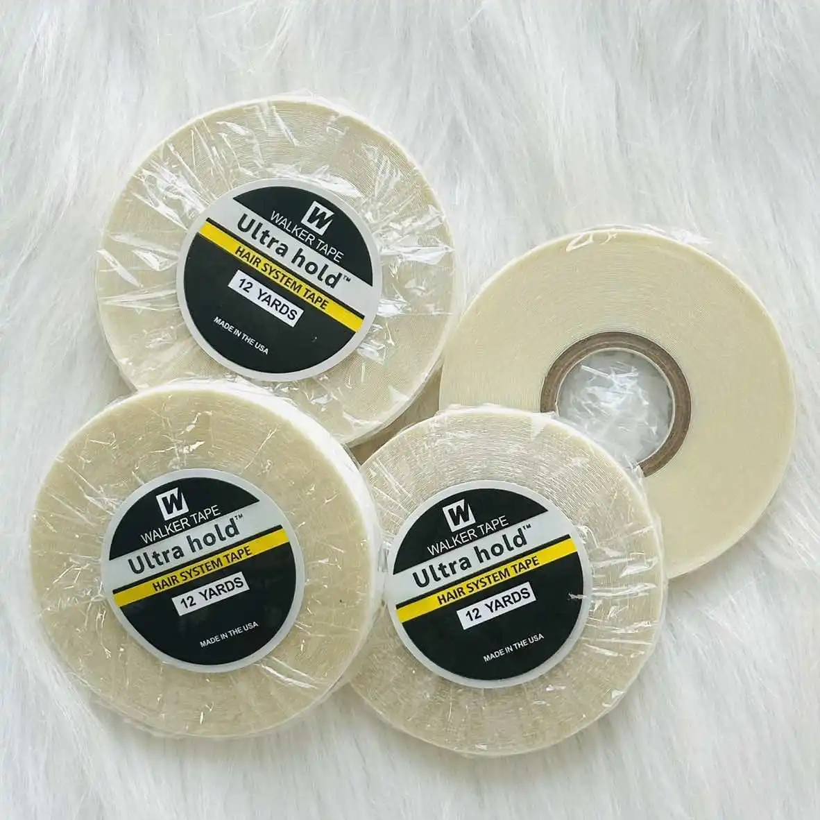

12YARDS Ultra Hold Hair System Tape Double Sided Adhesives Tape For Hair Extension Toupee Wig White Tape Strong Hold