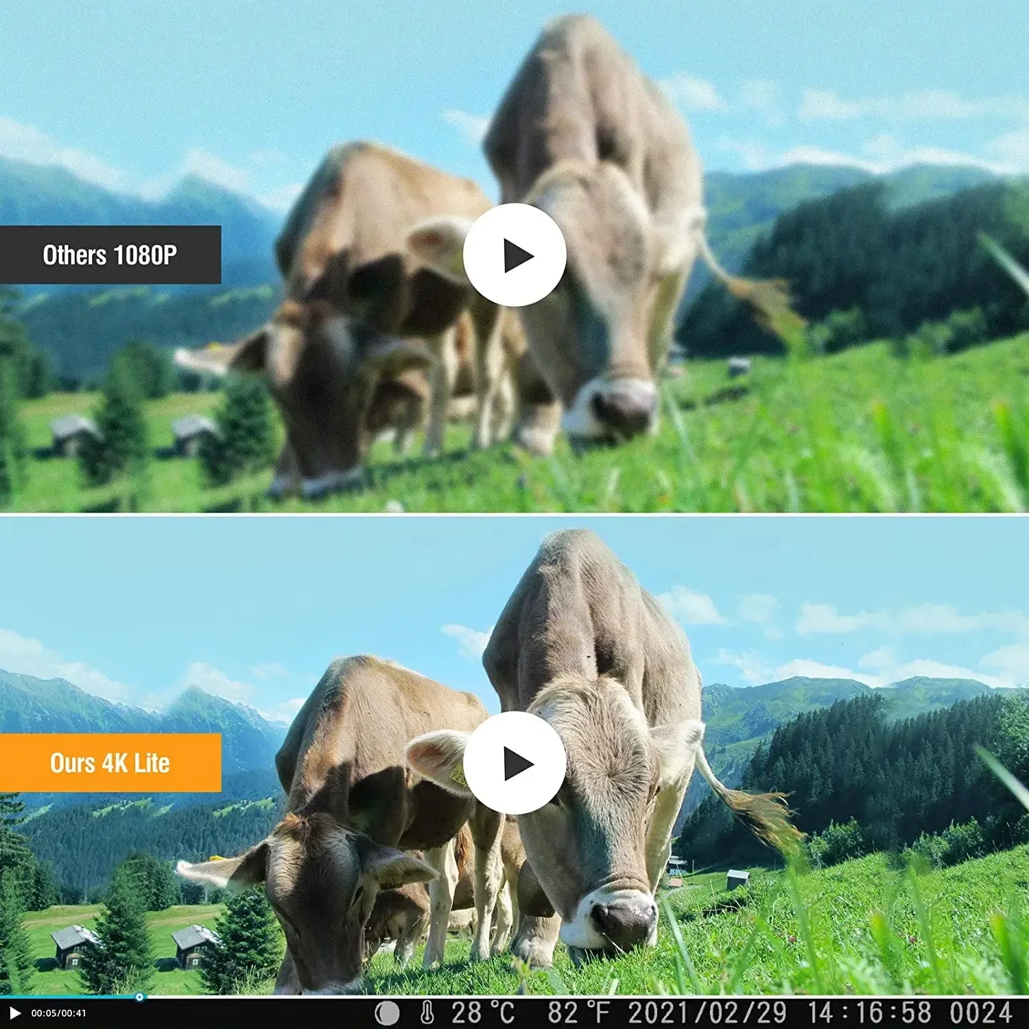 كاميرا تعقب لاسلكية HC810PRO مع بث مباشر، مراقبة متنقلة، خدمة سحابية، 4K، كاميرا صيد الحياة البرية، 30 ميجابكسل